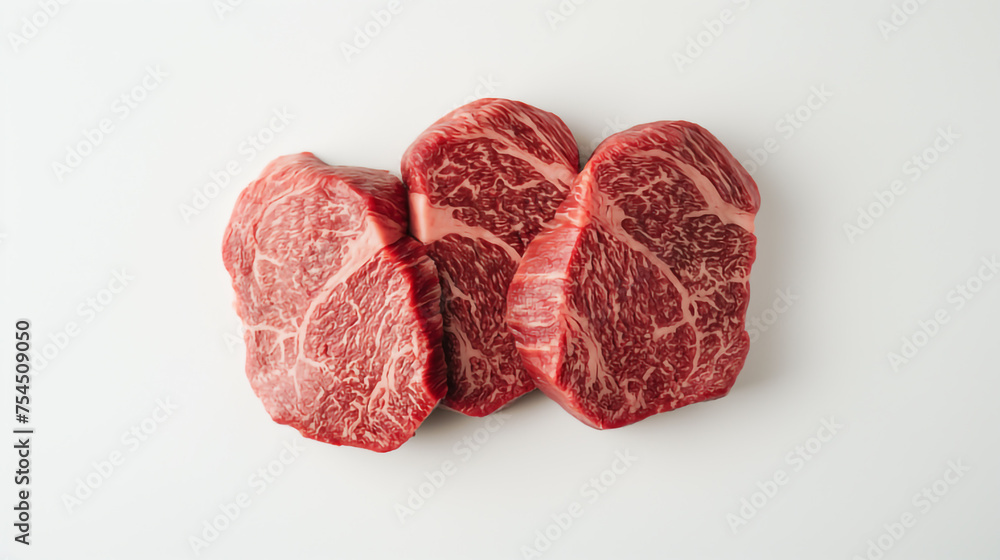 marbled beef steaks. marbled beef steaks.