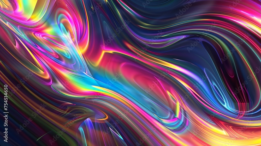 Psychedelischer, holographischer Hintergrund in bunten Farben Psychedelischer, holographischer Hintergrund in bunten Farben