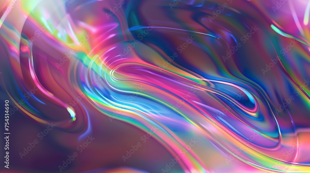 Psychedelischer, holographischer Hintergrund in bunten Farben Psychedelischer, holographischer Hintergrund in bunten Farben
