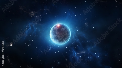 360-Degree Equirectangular Projection Space Background

