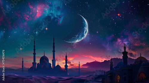 Experience the palpable sense of anticipation as Ramadan's first crescent moon appears on the horizon, signaling the beginning of a month-long journey of spiritual renewal and self-discipline.