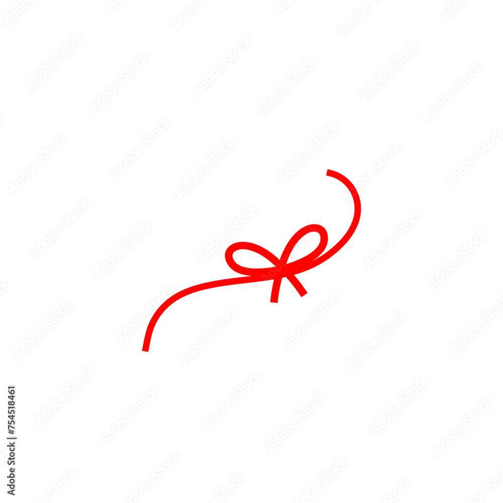 Long Red Ribbon