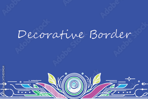 decorative design element, ornament, decorative border, abstract background