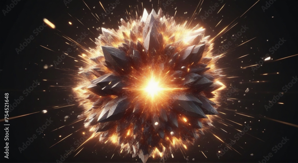 Obraz premium fireworks in the night sky