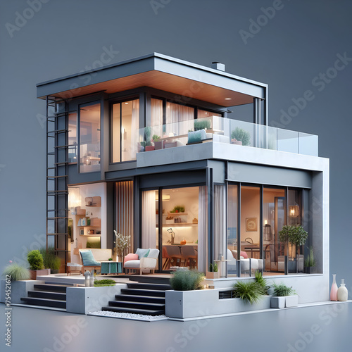 luxury apartment house photo