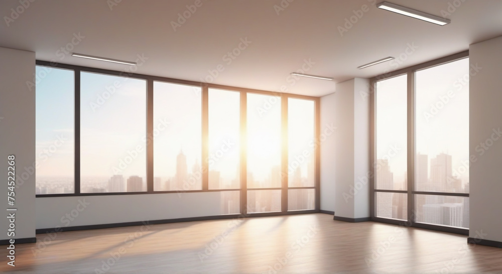 empty room with window