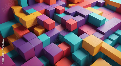 abstract background with cubes