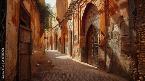 Traverse the labyrinthine streets of historic towns, where centuries-old architecture stands as a testament to the enduring legacy of Ramadan's spiritual journey through time. © rao zabi