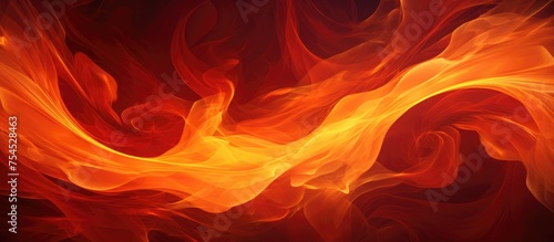 This close-up shows a fiery blend of red and yellow flames, creating a dynamic and intense visual of a blazing fire element. The flames appear vibrant and powerful, showcasing the energy and heat of