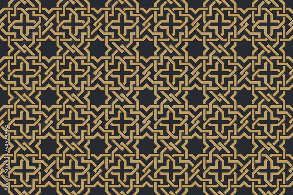 Seamless geometric pattern in authentic arabian style. Seamless geometric pattern in authentic arabian style.
