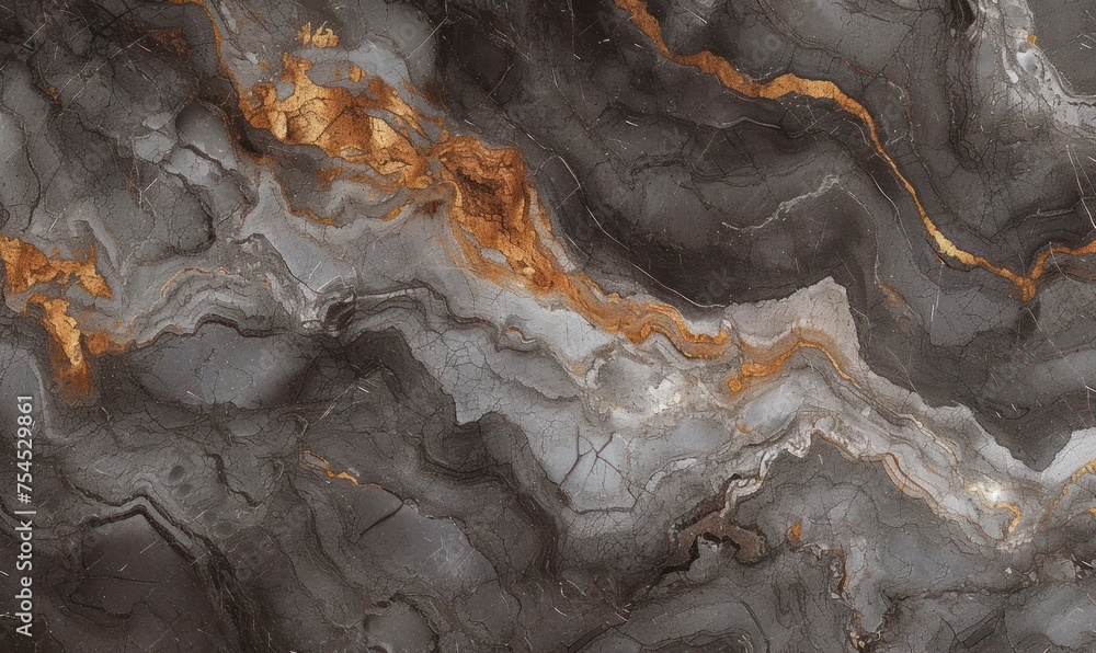 Black gray and gold marble texture design for cover book or brochure, poster, wallpaper background or realistic business and design artwork.