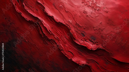 Red Textured Abstract Liquid Art © Tiz21