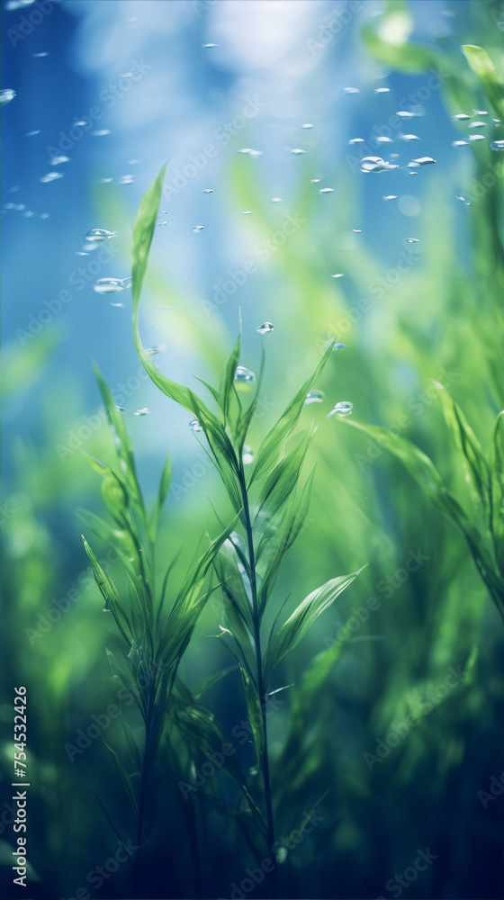 Freshwater aquarium plants oxygen bubbles blue green Freshwater aquarium plants oxygen bubbles blue green