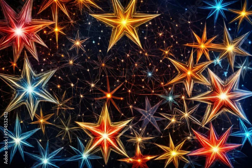 pattern with stars