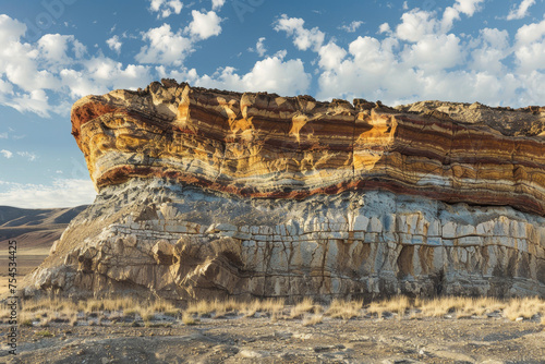 A time-lapse of weathering, capturing the gradual erosion and transformation of the rock over centuries photo