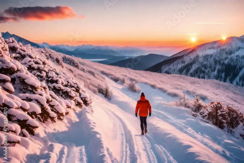 sunrise in the mountains