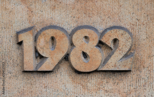 Obraz na płótnie 1982 Jahreszahl