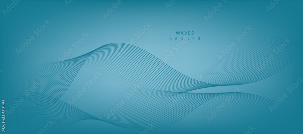 Abstract vector background with blue wavy lines. Blue wave background. Blue lines vector illustration. Curved wave. Abstract wave element for design. Abstract vector background with blue wavy lines. Blue wave background. Blue lines vector illustration. Curved wave. Abstract wave element for design.