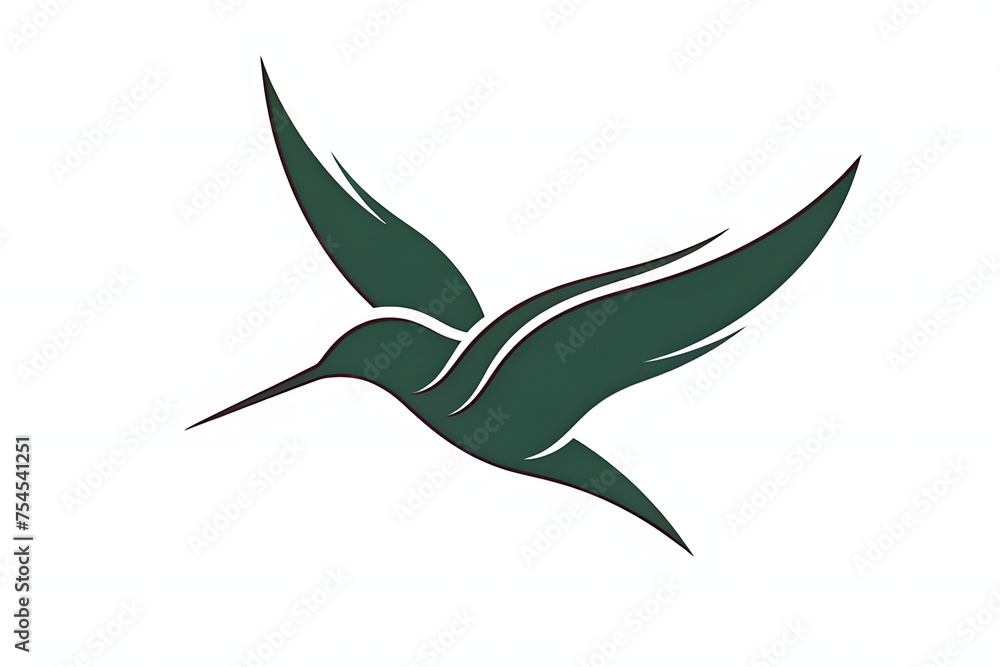 Naklejka premium Bird Beautiful Slick Modern Illustration Design Tech Business