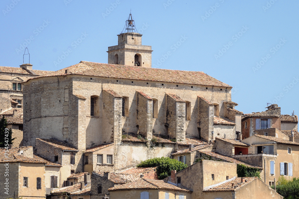 Castle in Gordes commune, Provence region in France