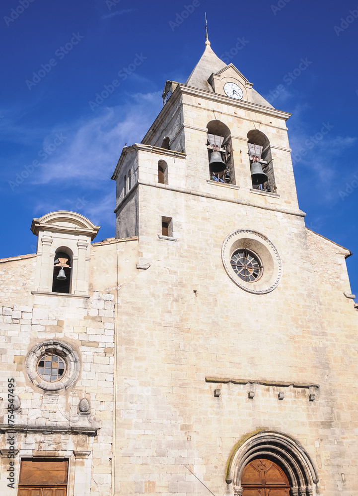 Notre Dame de la Tour Church in Sault town in Provence region, France