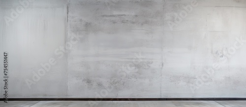 Minimalist Modern Interior Design Featuring Distressed White Wall and Natural Wood Floor © Ilgun