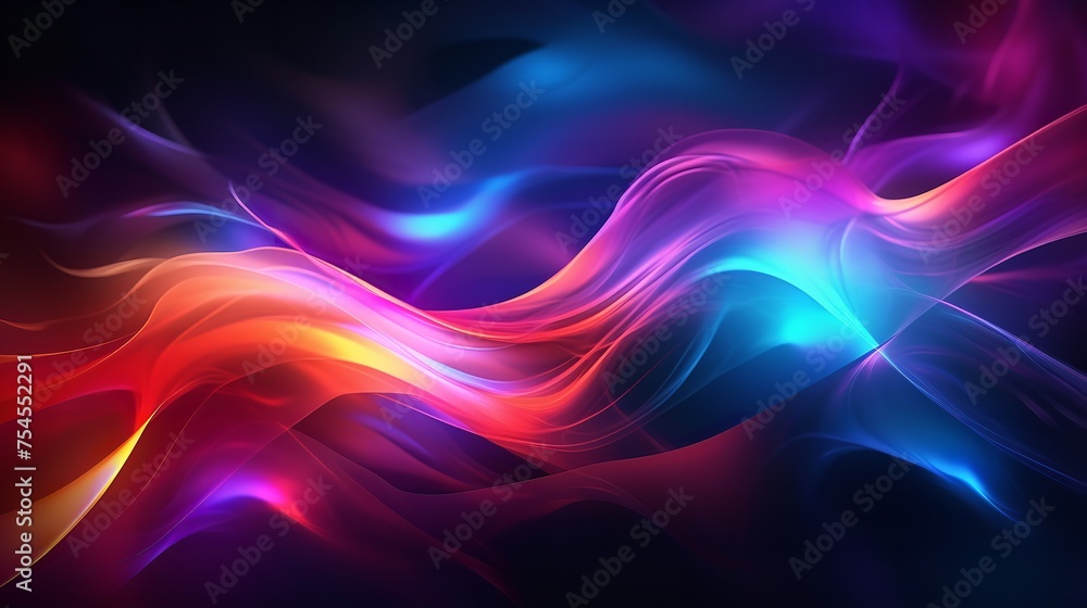 Fototapeta premium Multicolored Energy Flow Background 8K 4K Photorealistic