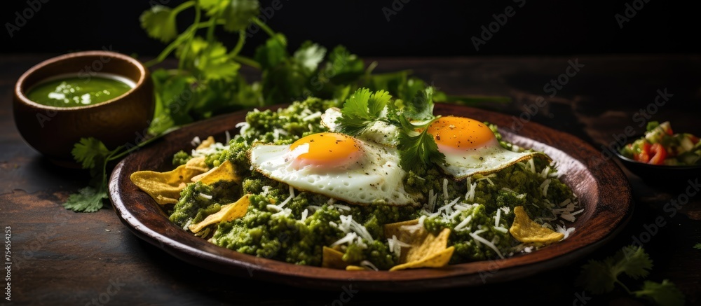 Nutritious Breakfast Plate with Fresh Vegetables and Eggs, Ideal Morning Meal Concept Nutritious Breakfast Plate with Fresh Vegetables and Eggs, Ideal Morning Meal Concept