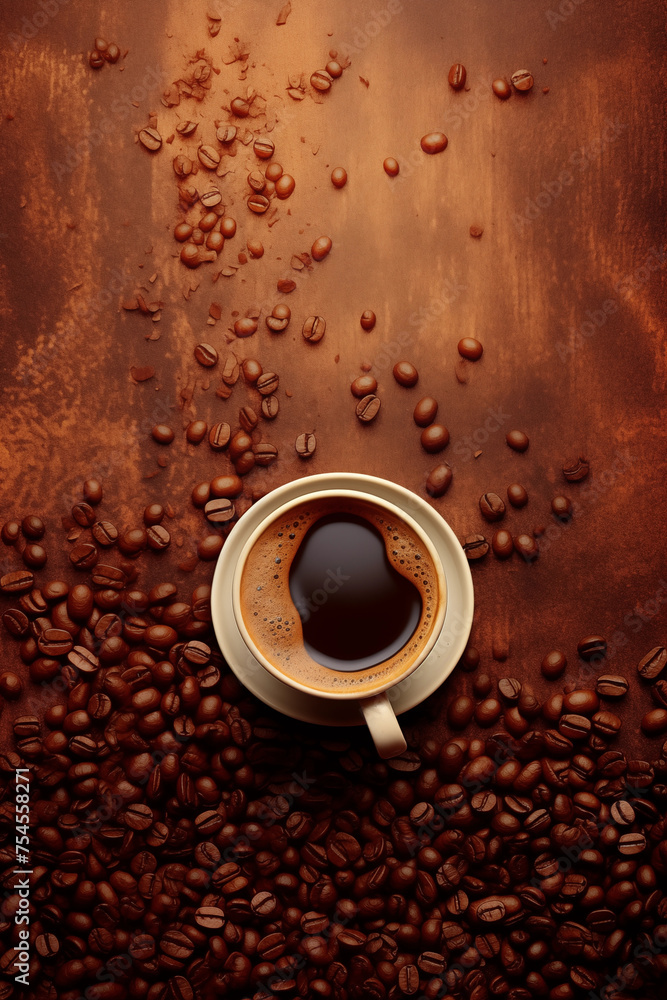 Naklejka premium coffee background