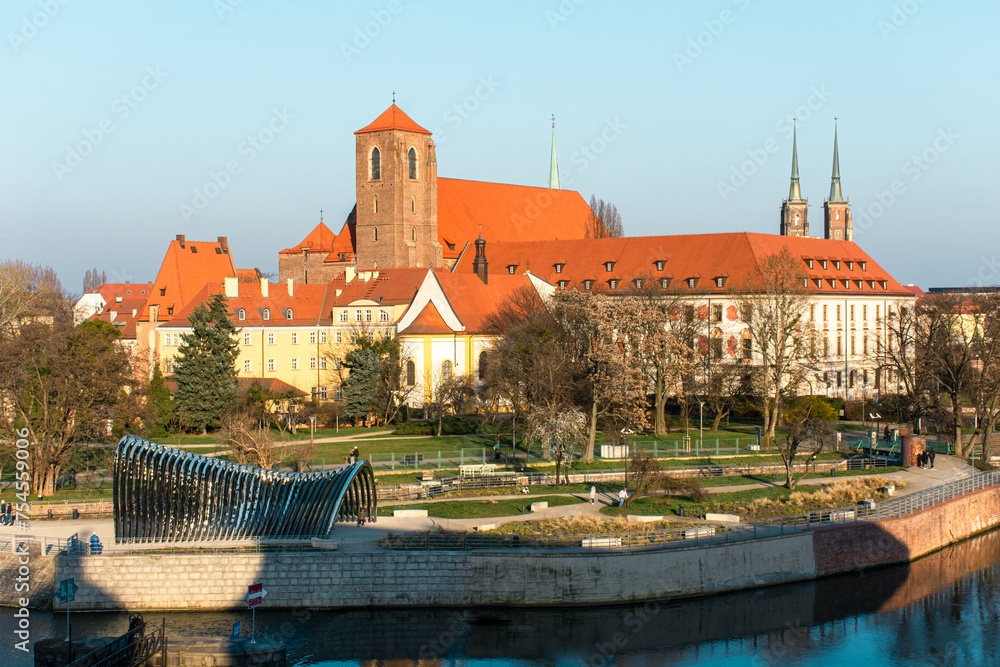 Wrocław - widok na Wyspę Piaskową