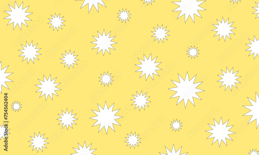 vector yellow seamless pattern with retro elements for wallpaper, packaging, wrapping paper, etc vector yellow seamless pattern with retro elements for wallpaper, packaging, wrapping paper, etc