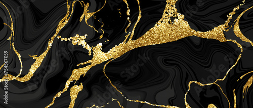 tekstura marmur czarno złota