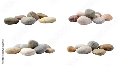 Rocks and stones: A serene arrangement, textured rocks in a natural, beach-inspired harmony