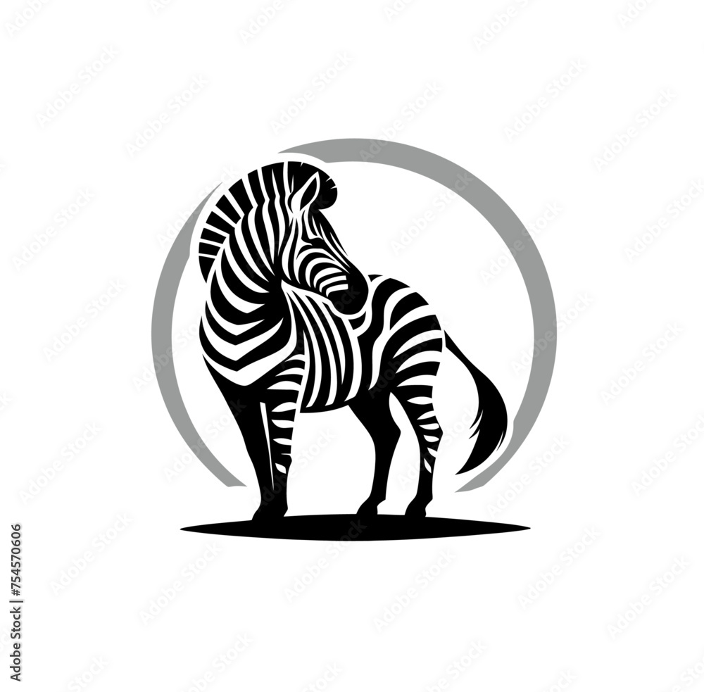 Zebra isolated vector illustration Zebra isolated vector illustration
