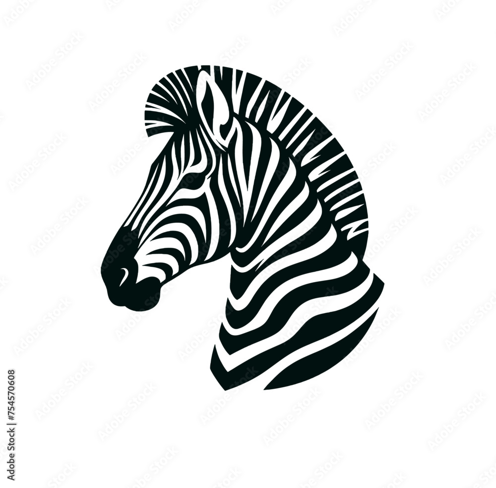 Zebra isolated vector illustration Zebra isolated vector illustration