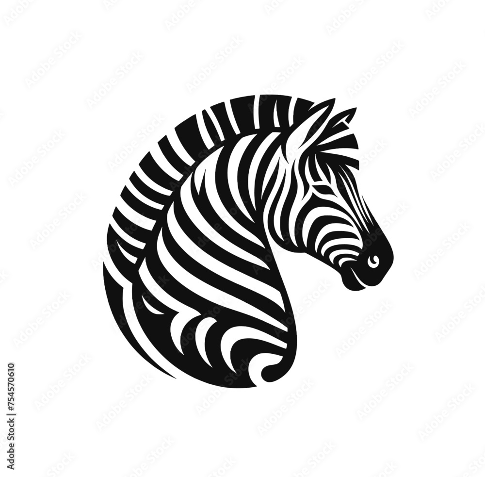 Zebra isolated vector illustration Zebra isolated vector illustration