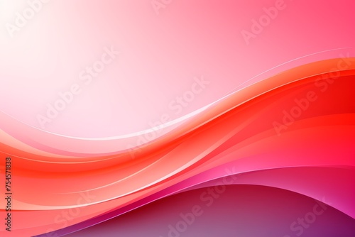 Abstract pink background pink gradient with waves. Minimalism, smooth forms. Backdrop concept, design, fashion, cosmetics