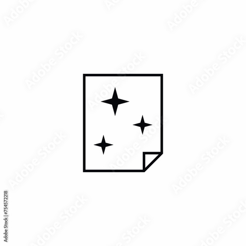 Gloss Paper Shiny icon vector
