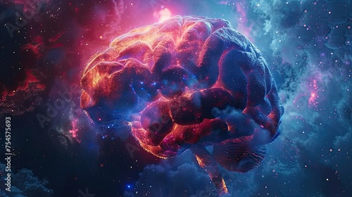 https stockadobecom vn video cosmic brain with vibrant nebula and stars neural networks and artificial intelligence concept video loop 