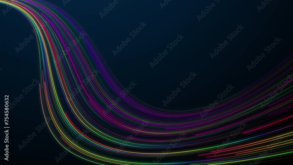 Streams of colorful digital data rushing at high speed like waterfall. Abstract connectivity or energy concept color light in 4K Streams of colorful digital data rushing at high speed like waterfall. Abstract connectivity or energy concept color light in 4K