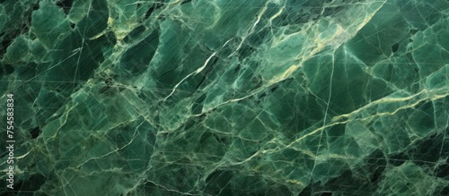 A close-up view of a green marble texture background, showcasing the intricate patterns and designs found in the natural breccia marbel tiles.