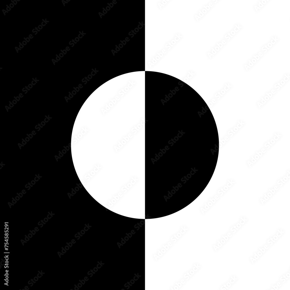 Circle Shape in Contrast Color, Black White, can use for Wallpaper, Cover, Greeting Card, Decoration Ornate, Ornament, Background, Wrapping, Fabric, Textile, Fashion, Tile, Carpet Pattern, etc. Vector Circle Shape in Contrast Color, Black White, can use for Wallpaper, Cover, Greeting Card, Decoration Ornate, Ornament, Background, Wrapping, Fabric, Textile, Fashion, Tile, Carpet Pattern, etc. Vector