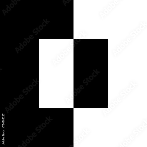 Square and or Rectangle Shape in Contrast Color, Black White, can use for Wallpaper, Cover, Decoration, Ornate, Ornament, Background, Wrapping, Fabric, Textile, Fashion, Tile, Carpet Pattern, etc.