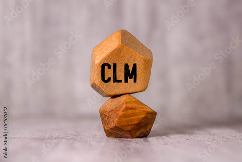 Business Acronym CLM as CAREER LIMITING MOVE. photo
