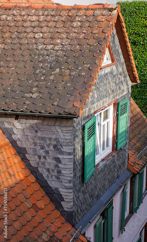 old houses in a historic old town (Germany)