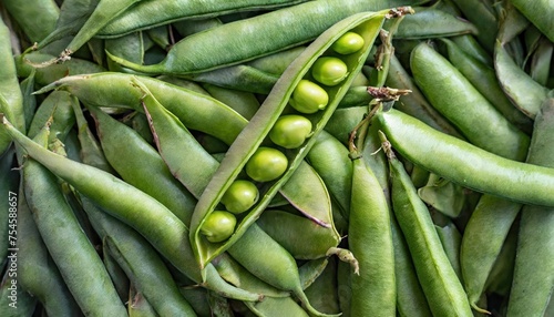 Full frame shot abundance of vibrant green bean pods