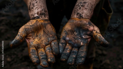 The portrayal of hard-working hands speaks volumes