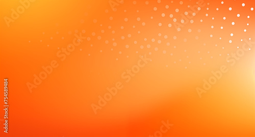 A radiant orange background with a transitioning halftone dot pattern  suggesting a digital sunrise or warm energy