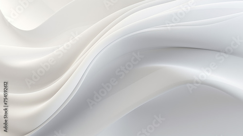 Serene Flow of Subtle White Light: Abstract Waves in a 4K Background of Tranquility and Grace