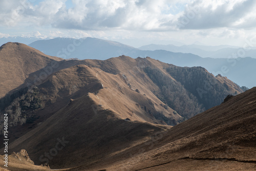 Sweeping Vistas of Chuchemara Hills on the Rara to Bhulbhule Trek, Nepal photo